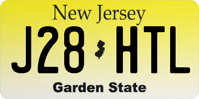 NJ license plate J28HTL