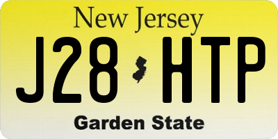 NJ license plate J28HTP