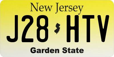 NJ license plate J28HTV