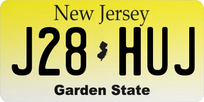 NJ license plate J28HUJ