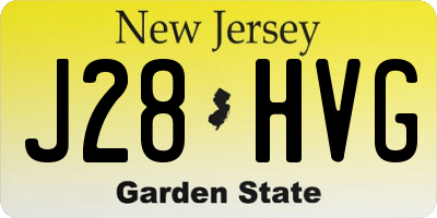NJ license plate J28HVG
