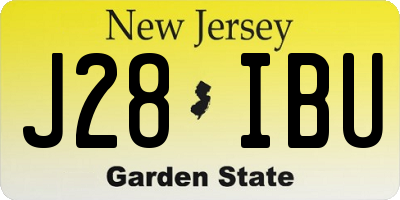 NJ license plate J28IBU