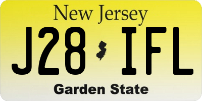 NJ license plate J28IFL