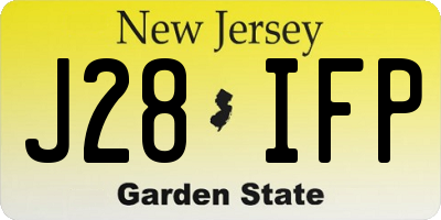 NJ license plate J28IFP
