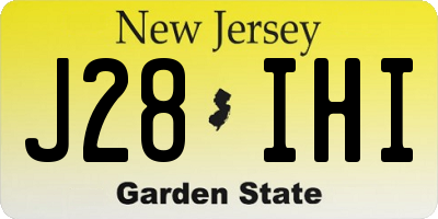 NJ license plate J28IHI