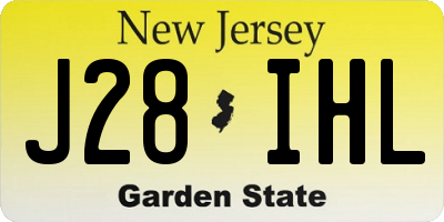NJ license plate J28IHL