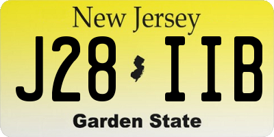 NJ license plate J28IIB