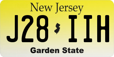 NJ license plate J28IIH