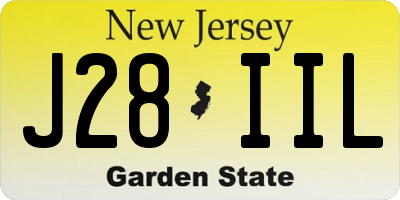 NJ license plate J28IIL