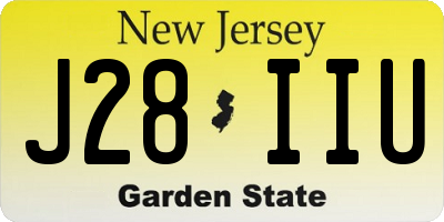 NJ license plate J28IIU