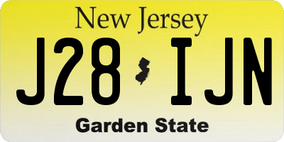 NJ license plate J28IJN