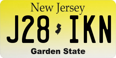 NJ license plate J28IKN