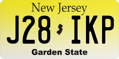 NJ license plate J28IKP