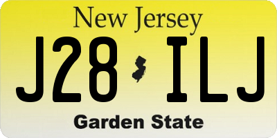 NJ license plate J28ILJ