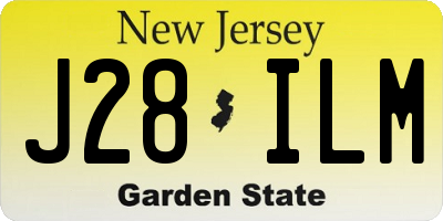 NJ license plate J28ILM