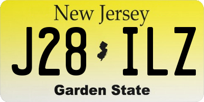 NJ license plate J28ILZ