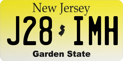 NJ license plate J28IMH