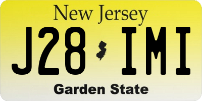 NJ license plate J28IMI