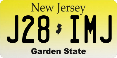 NJ license plate J28IMJ