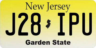 NJ license plate J28IPU