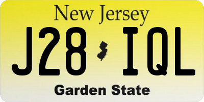 NJ license plate J28IQL