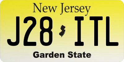 NJ license plate J28ITL