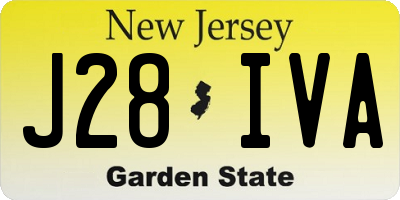 NJ license plate J28IVA