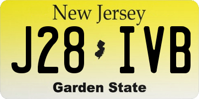NJ license plate J28IVB