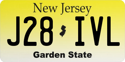 NJ license plate J28IVL