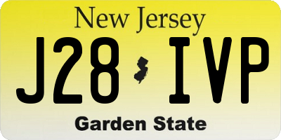 NJ license plate J28IVP