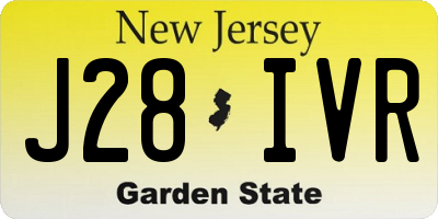 NJ license plate J28IVR