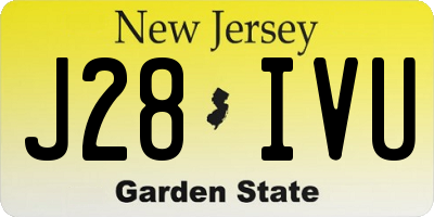 NJ license plate J28IVU