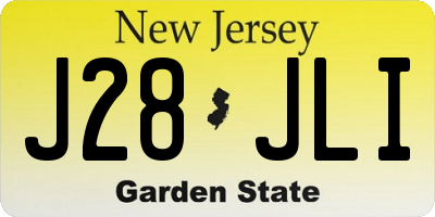 NJ license plate J28JLI