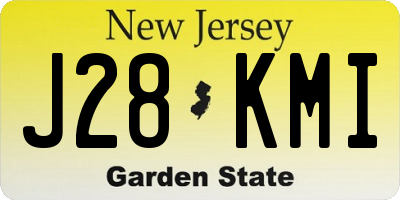 NJ license plate J28KMI