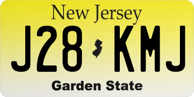 NJ license plate J28KMJ