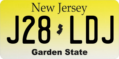 NJ license plate J28LDJ