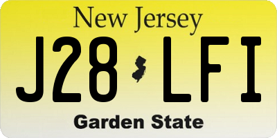 NJ license plate J28LFI