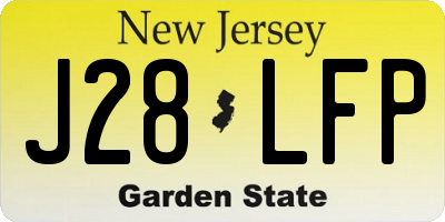 NJ license plate J28LFP