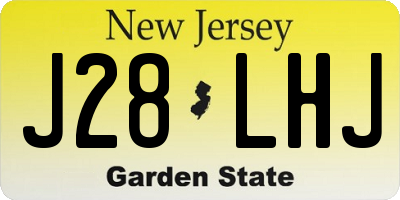 NJ license plate J28LHJ
