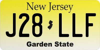 NJ license plate J28LLF
