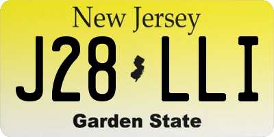 NJ license plate J28LLI