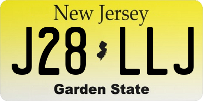 NJ license plate J28LLJ