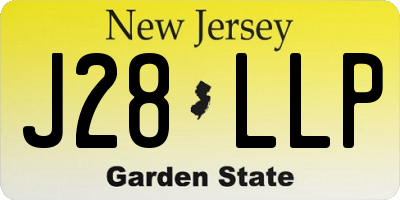 NJ license plate J28LLP