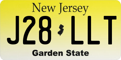 NJ license plate J28LLT