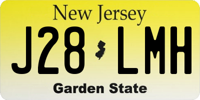 NJ license plate J28LMH