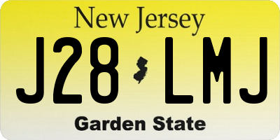 NJ license plate J28LMJ