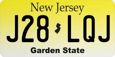 NJ license plate J28LQJ