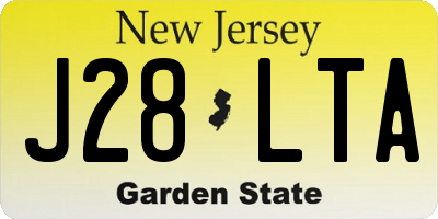 NJ license plate J28LTA
