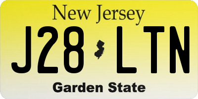 NJ license plate J28LTN