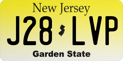 NJ license plate J28LVP